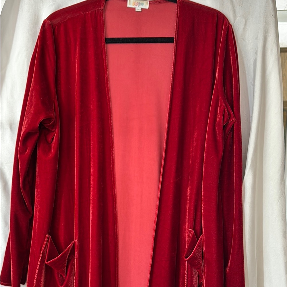 LuLaRoe Red Velvet Jacket